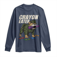 Crayon Eater Long Sleeve Shirt Funny Bulldog Military Corps Proud Soldier Family - Wonder Print Shop
