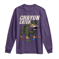 Crayon Eater Long Sleeve Shirt Funny Bulldog Military Corps Proud Soldier Family - Wonder Print Shop