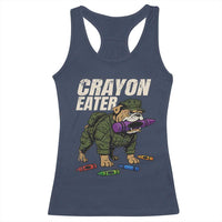 Crayon Eater Racerback Tank Top Funny Bulldog Military Corps Proud Soldier Family - Wonder Print Shop