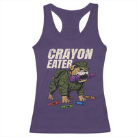 Crayon Eater Racerback Tank Top Funny Bulldog Military Corps Proud Soldier Family - Wonder Print Shop