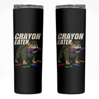 Crayon Eater Skinny Tumbler Funny Bulldog Military Corps Proud Soldier Family - Wonder Print Shop