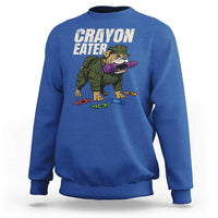 Crayon Eater Sweatshirt Funny Bulldog Military Corps Proud Soldier Family - Wonder Print Shop