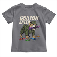 Crayon Eater Toddler T Shirt Funny Bulldog Military Corps Proud Soldier Family - Wonder Print Shop