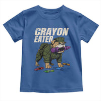 Crayon Eater Toddler T Shirt Funny Bulldog Military Corps Proud Soldier Family - Wonder Print Shop