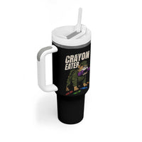 Crayon Eater Tumbler With Handle Funny Bulldog Military Corps Proud Soldier Family - Wonder Print Shop