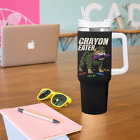 Crayon Eater Tumbler With Handle Funny Bulldog Military Corps Proud Soldier Family - Wonder Print Shop
