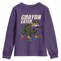 Crayon Eater Youth Sweatshirt Funny Bulldog Military Corps Proud Soldier Family - Wonder Print Shop