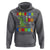 100 Days Of School Dinosaur Hoodie Trex Dino Skateboard Skateboarding Boys Roaring Into 100th Day