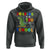 100 Days Of School Dinosaur Hoodie Trex Dino Skateboard Skateboarding Boys Roaring Into 100th Day