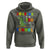 100 Days Of School Dinosaur Hoodie Trex Dino Skateboard Skateboarding Boys Roaring Into 100th Day