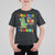 100 Days Of School Dinosaur T Shirt For Kid Trex Dino Skateboard Skateboarding Boys Roaring Into 100th Day - Wonder Print Shop