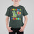 100 Days Of School Dinosaur T Shirt For Kid Trex Dino Skateboard Skateboarding Boys Roaring Into 100th Day - Wonder Print Shop