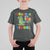 100 Days Of School Dinosaur T Shirt For Kid Trex Dino Skateboard Skateboarding Boys Roaring Into 100th Day - Wonder Print Shop
