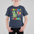 100 Days Of School Dinosaur T Shirt For Kid Trex Dino Skateboard Skateboarding Boys Roaring Into 100th Day - Wonder Print Shop