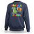 100 Days Of School Dinosaur Sweatshirt Trex Dino Skateboard Skateboarding Boys Roaring Into 100th Day - Wonder Print Shop