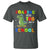 100 Days Of School Dinosaur T Shirt Trex Dino Skateboard Skateboarding Boys Roaring Into 100th Day - Wonder Print Shop