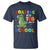 100 Days Of School Dinosaur T Shirt Trex Dino Skateboard Skateboarding Boys Roaring Into 100th Day - Wonder Print Shop