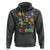 Funny Dinosaur Trex Roaring Into 100 Days Of School Hoodie