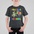 Funny Dinosaur Trex Roaring Into 100 Days Of School T Shirt For Kid - Wonder Print Shop