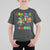 Funny Dinosaur Trex Roaring Into 100 Days Of School T Shirt For Kid - Wonder Print Shop
