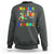 Funny Dinosaur Trex Roaring Into 100 Days Of School Sweatshirt - Wonder Print Shop