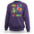 Funny Dinosaur Trex Roaring Into 100 Days Of School Sweatshirt - Wonder Print Shop