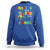 Funny Dinosaur Trex Roaring Into 100 Days Of School Sweatshirt - Wonder Print Shop