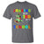 Funny Dinosaur Trex Roaring Into 100 Days Of School T Shirt - Wonder Print Shop