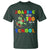 Funny Dinosaur Trex Roaring Into 100 Days Of School T Shirt - Wonder Print Shop