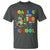 Funny Dinosaur Trex Roaring Into 100 Days Of School T Shirt - Wonder Print Shop