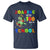 Funny Dinosaur Trex Roaring Into 100 Days Of School T Shirt - Wonder Print Shop