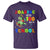Funny Dinosaur Trex Roaring Into 100 Days Of School T Shirt - Wonder Print Shop