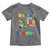 Funny Dinosaur Trex Roaring Into 100 Days Of School Toddler T Shirt