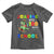 Funny Dinosaur Trex Roaring Into 100 Days Of School Toddler T Shirt