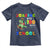 Funny Dinosaur Trex Roaring Into 100 Days Of School Toddler T Shirt