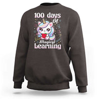 100th Day Of School Unicorn Girls Sweatshirt