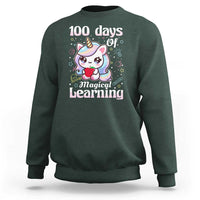 100th Day Of School Unicorn Girls Sweatshirt