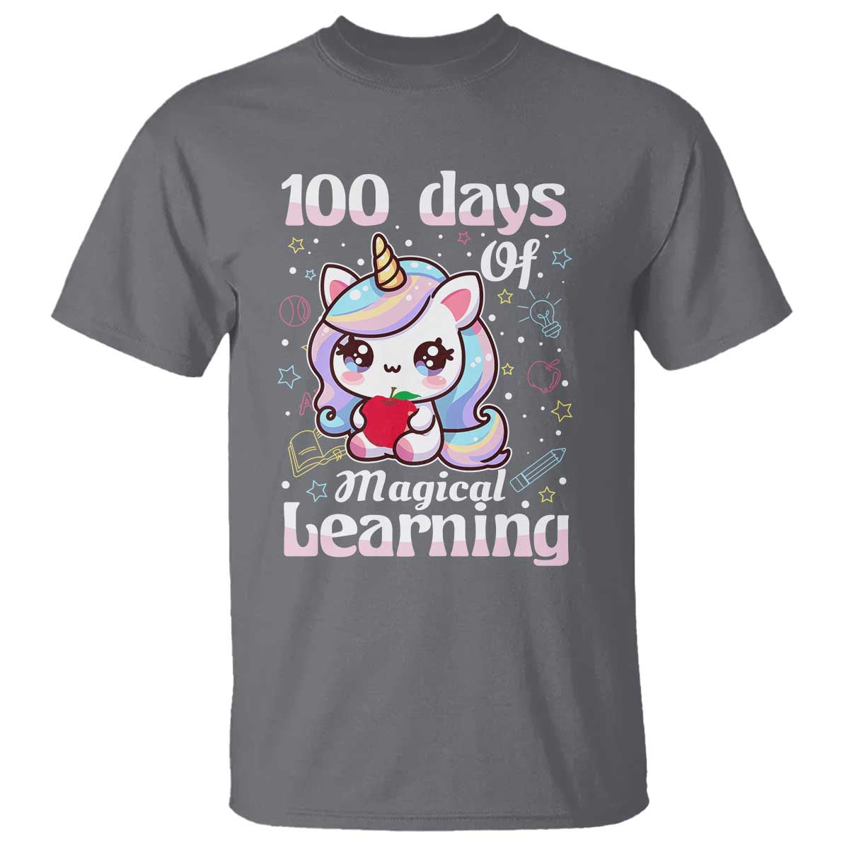 100th Day Of School Unicorn Girls T Shirt