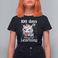 100th Day Of School Unicorn Girls T Shirt For Women