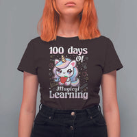 100th Day Of School Unicorn Girls T Shirt For Women