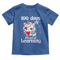 100th Day Of School Unicorn Girls Toddler T Shirt Magical Learning