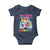 100 Days Of School Baby Onesie Rainbow Dabbing Unicorn Magic Learning Girls Gift