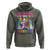 100 Days Of School Hoodie Rainbow Dabbing Unicorn Magic Learning Girls Gift