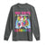 100 Days Of School Long Sleeve Shirt Rainbow Dabbing Unicorn Magic Learning Girls Gift