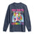 100 Days Of School Long Sleeve Shirt Rainbow Dabbing Unicorn Magic Learning Girls Gift