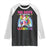 100 Days Of School Raglan Shirt Rainbow Dabbing Unicorn Magic Learning Girls Gift