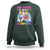 100 Days Of School Sweatshirt Rainbow Dabbing Unicorn Magic Learning Girls Gift - Wonder Print Shop