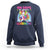 100 Days Of School Sweatshirt Rainbow Dabbing Unicorn Magic Learning Girls Gift - Wonder Print Shop