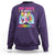 100 Days Of School Sweatshirt Rainbow Dabbing Unicorn Magic Learning Girls Gift - Wonder Print Shop