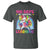 100 Days Of School T Shirt Rainbow Dabbing Unicorn Magic Learning Girls Gift - Wonder Print Shop